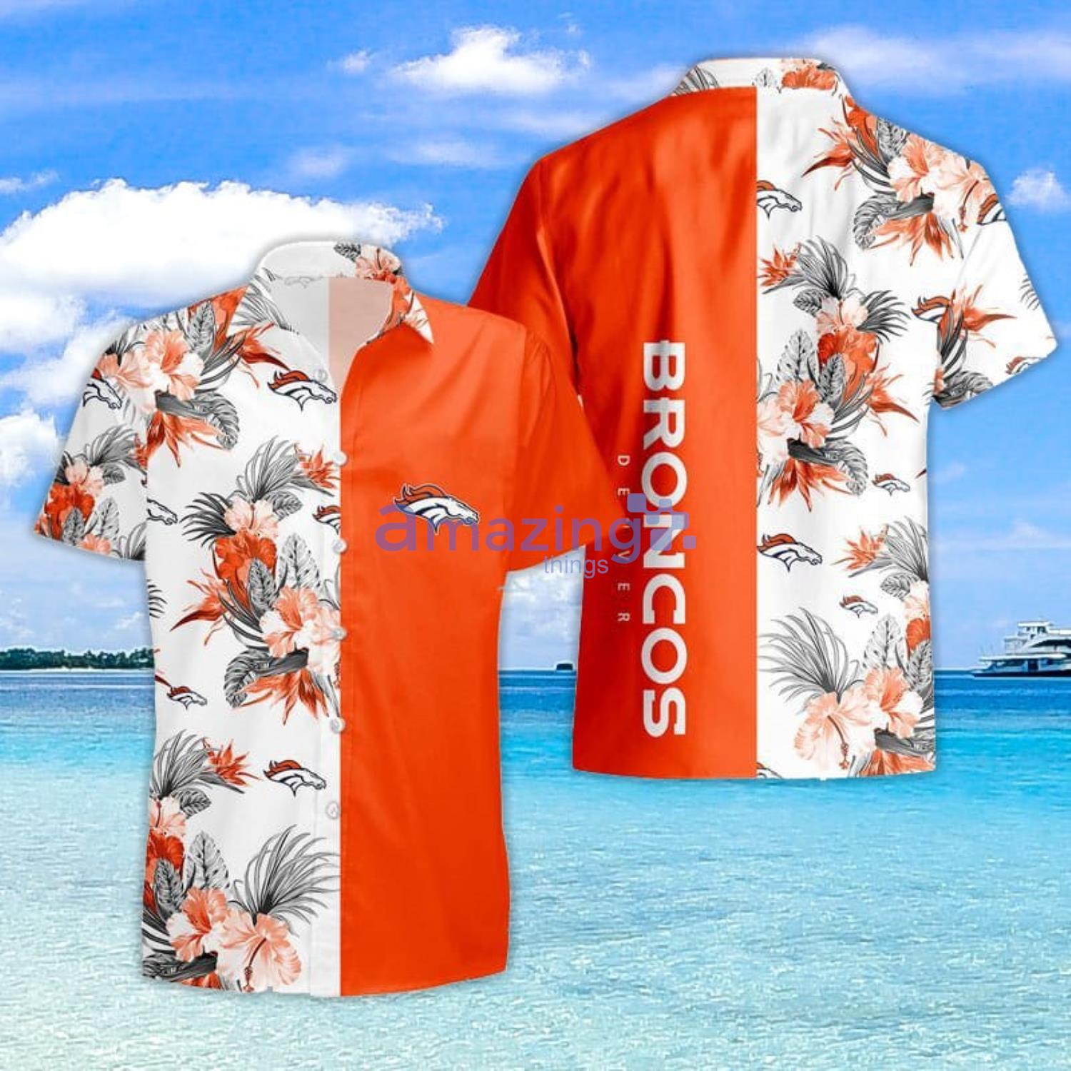 Denver Broncos Pattern Tropical Hawaiian Shorts Gift For Fans