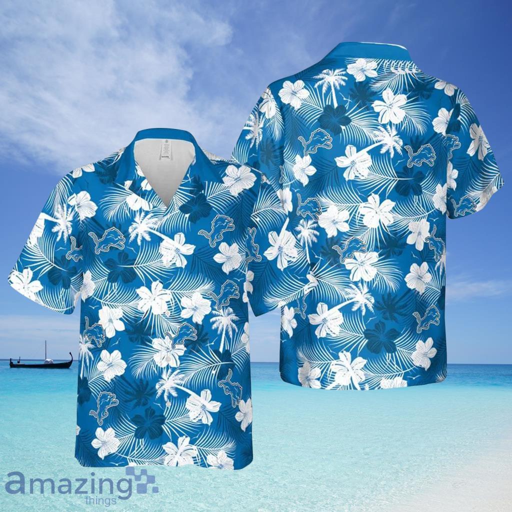Detroit Lions NFL Aloha Tropical Hawaiian Shirt - Detroit Lions NFL Aloha Tropical Hawaiian Shirt
