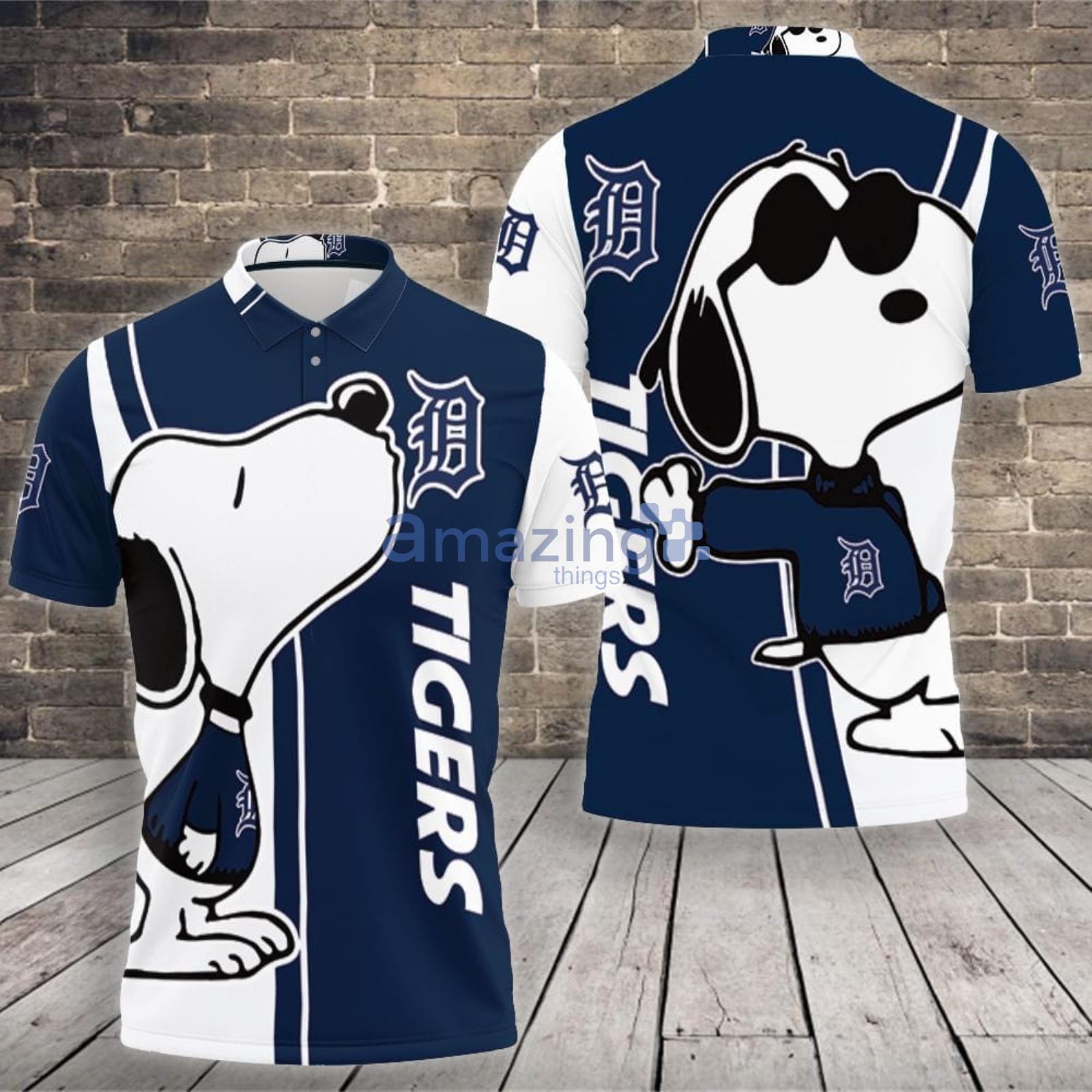Detroit Tigers Snoopy Lover Polo Shirt For Sport Fans Product Photo 1