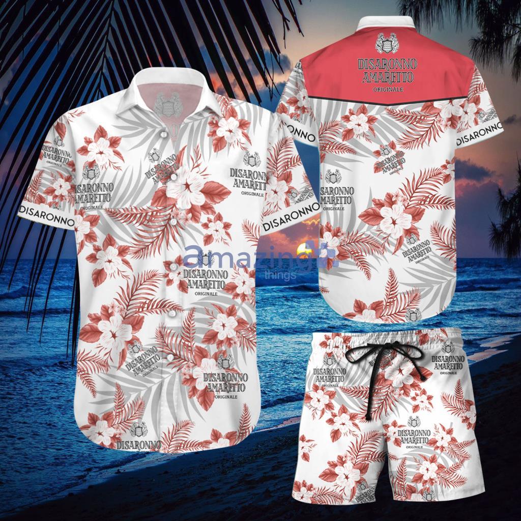 Disaronno Amaretto Hawaiian Shirt And Short - Disaronno Amaretto Hawaiian Shirt And Short