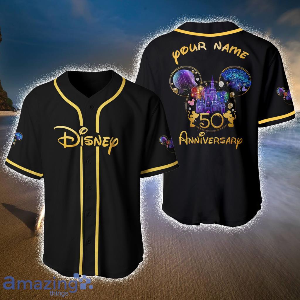 Disney 50th anniversary custom name Baseball Jersey PK12