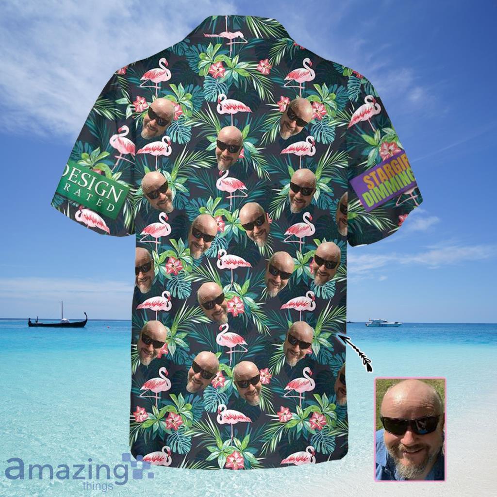 Dubay Design Funny Custom Face Flamingo Hawaiian Shirt For Men And Women - Dubay Design Funny Custom Face Flamingo Hawaiian Shirt For Men And Women