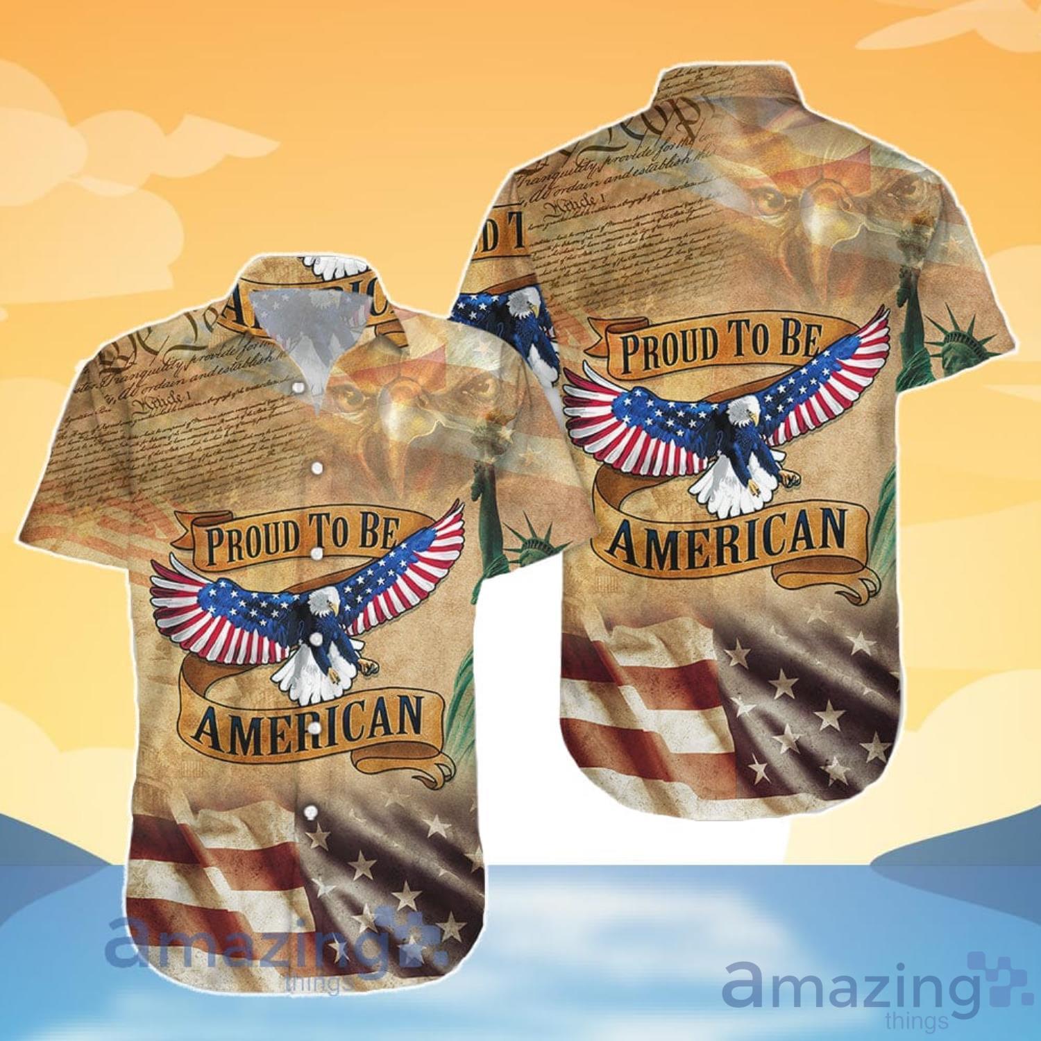 Eagle Lover Eagle Vintage USA Independent Day Hawaiian Shirt And Shorts image Eagle Lover Eagle Vintage USA Independent Day Hawaiian Shirt And Shorts Product Photo 4