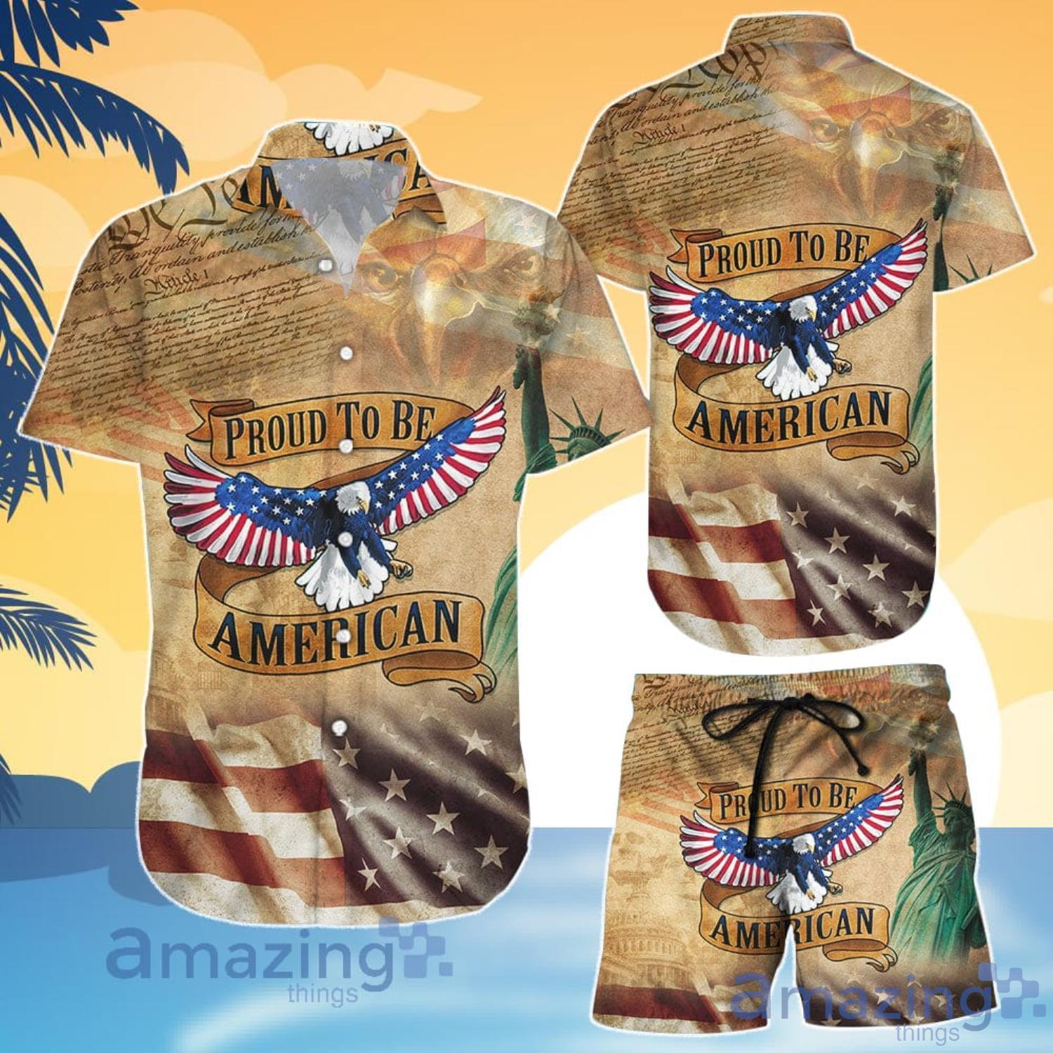 Eagle Lover Eagle Vintage USA Independent Day Hawaiian Shirt And Shorts Product Photo 1 Eagle Lover Eagle Vintage USA Independent Day Hawaiian Shirt And Shorts Product Photo 1