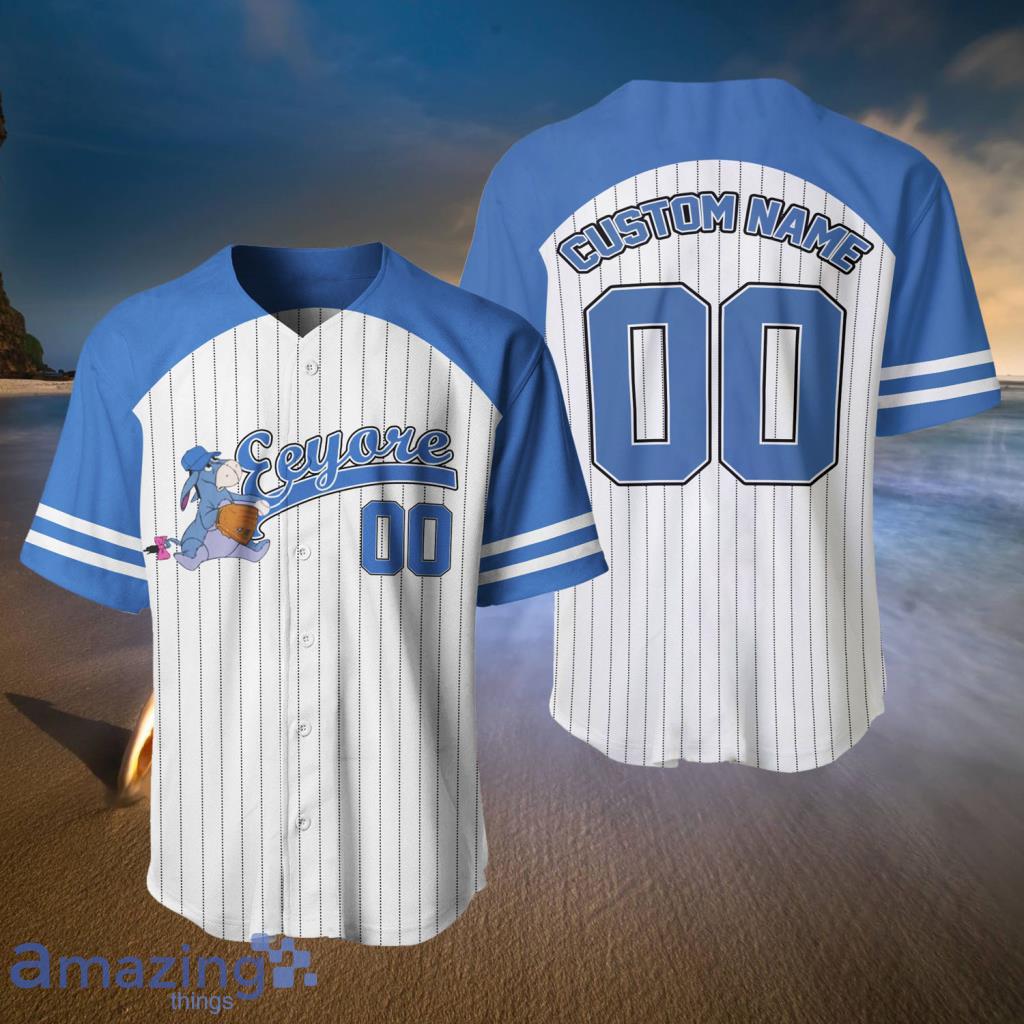 Custom Blue White Pinstripe White Blue Baseball Jerseys For Men & Wome
