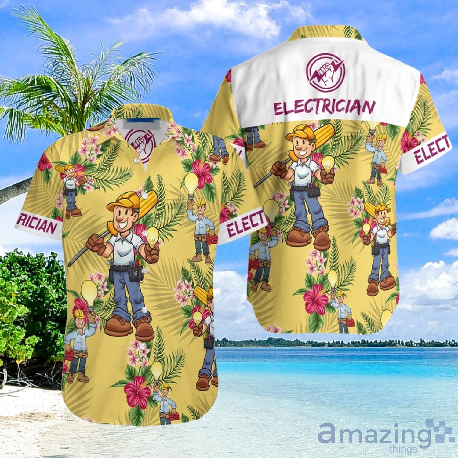 Electrician Aloha Gift For Summer Hawaiian Shirt Men And Women Product Photo 1