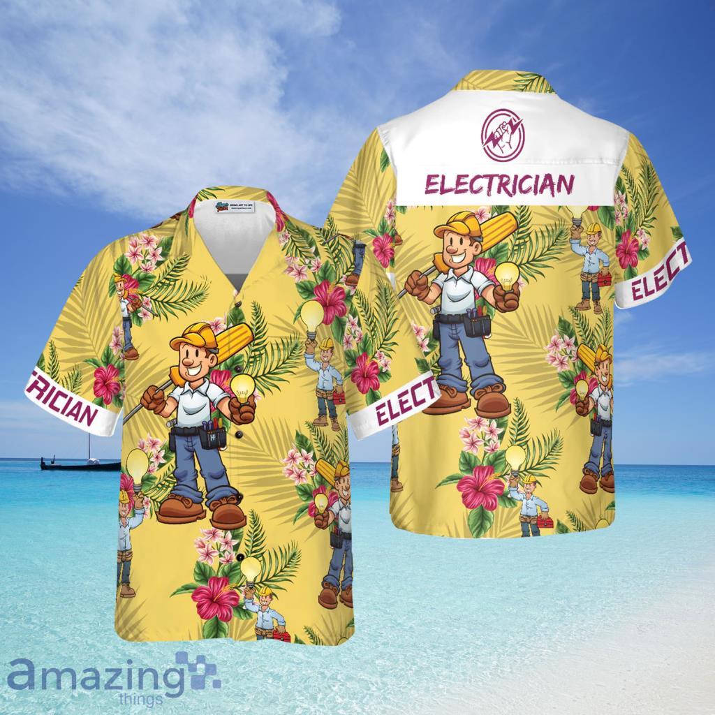 Electrician Tropical Hawaiian Shirt For Men And Women - Electrician Tropical Hawaiian Shirt For Men And Women