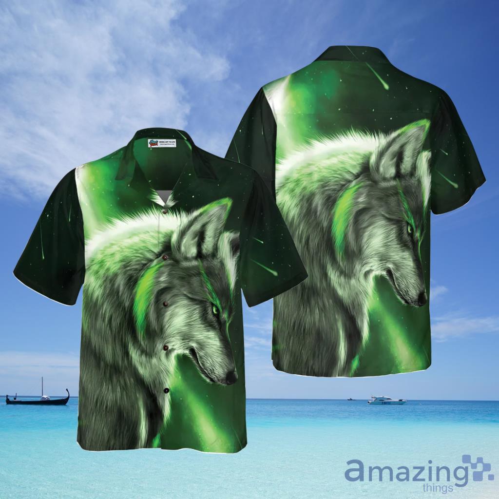 Fantasy Green Wolf Hawaiian Shirt For Men And Women - Fantasy Green Wolf Hawaiian Shirt For Men And Women