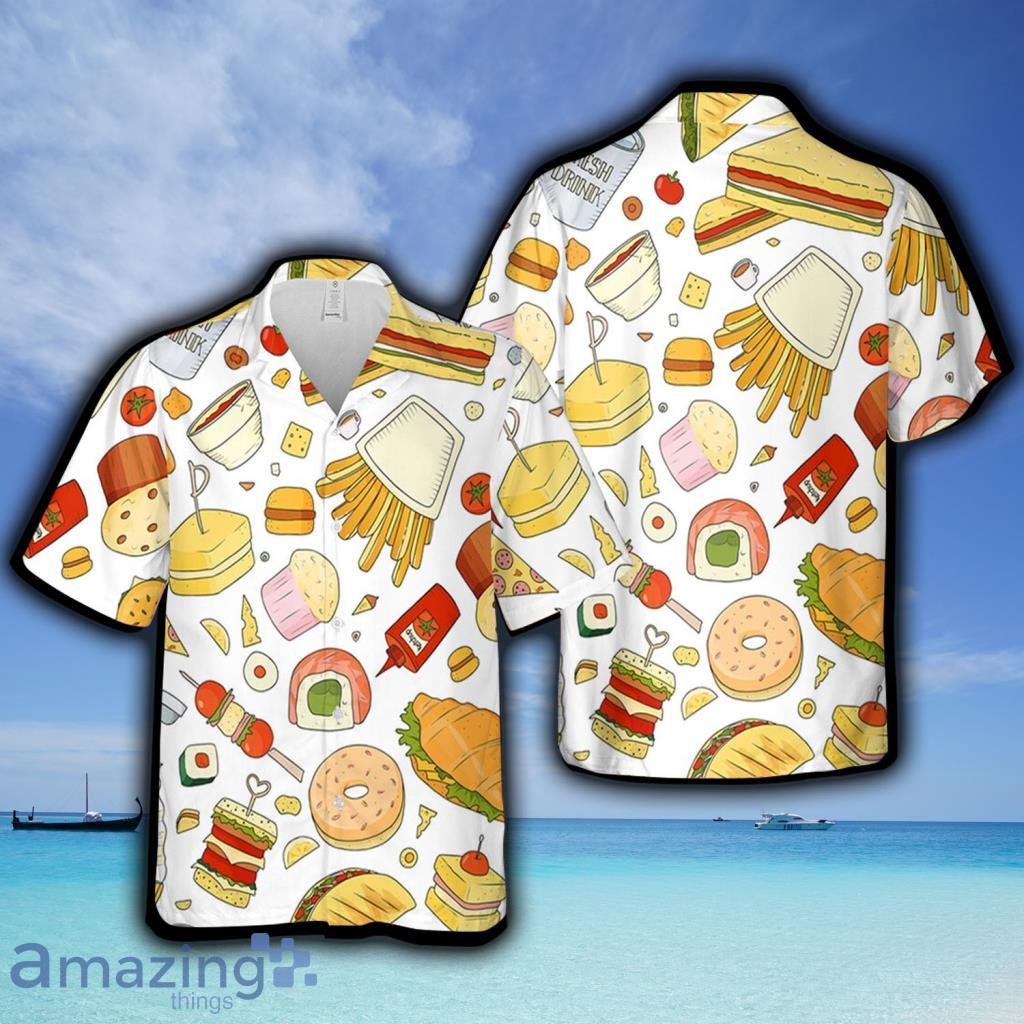 Fast Food Elements Hawaiian Shirt For Men And Women - Fast Food Elements Hawaiian Shirt For Men And Women