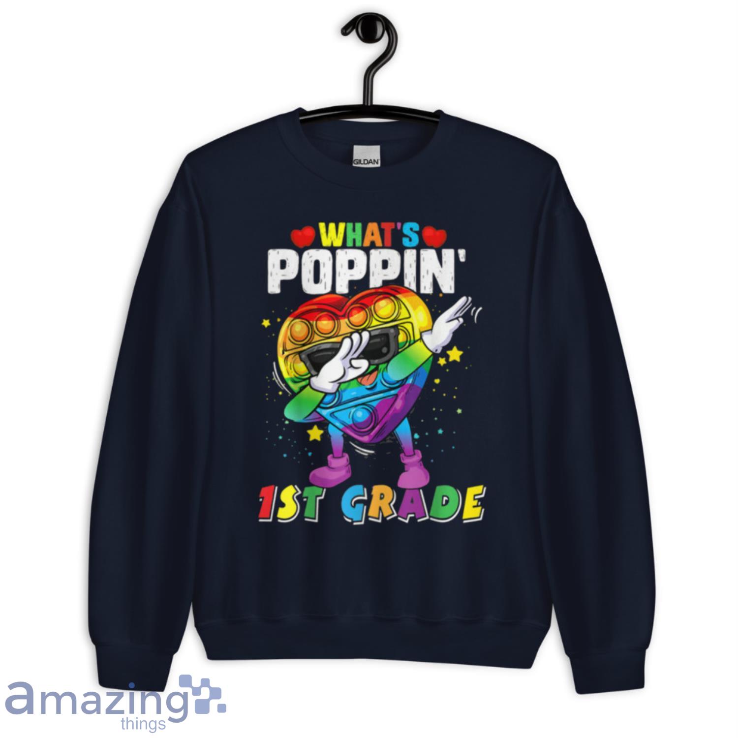 Fidget Toy What's Poppin' 1St Grade 100th Day Of School 2023 T-Shirt Product Photo 1