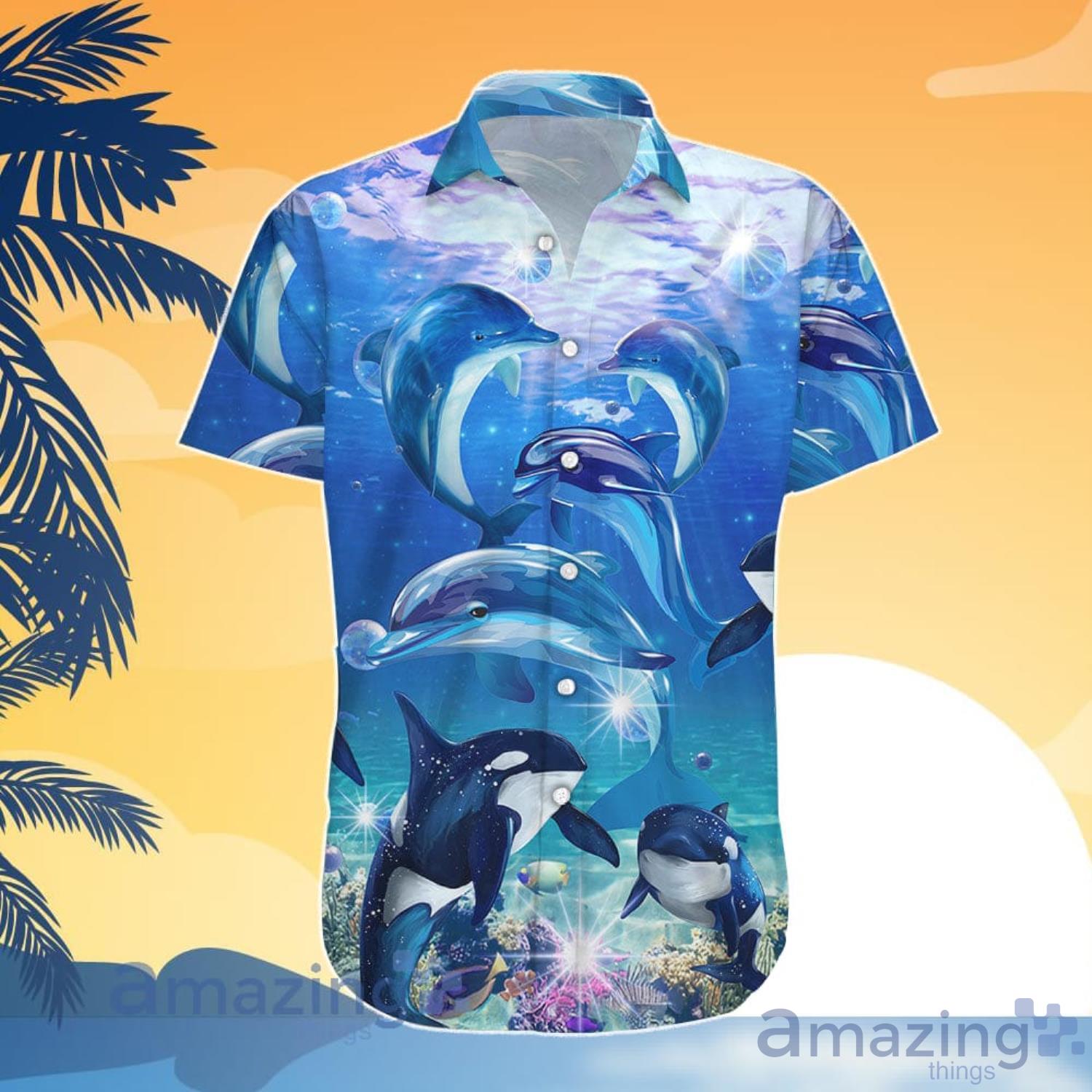 Fish Lover Dolphin and Killer Whale Hawaiian Shirt And Shorts image Fish Lover Dolphin and Killer Whale Hawaiian Shirt And Shorts Product Photo 6