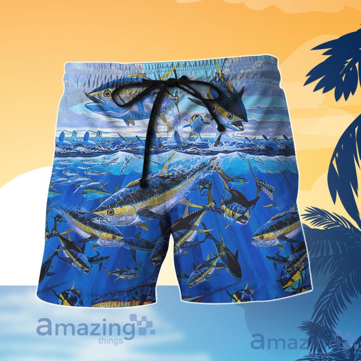 Fish Print Fishing Love Fish Love Ocean Hawaiian Shirt And Shorts image Fish Print Fishing Love Fish Love Ocean Hawaiian Shirt And Shorts Product Photo 2