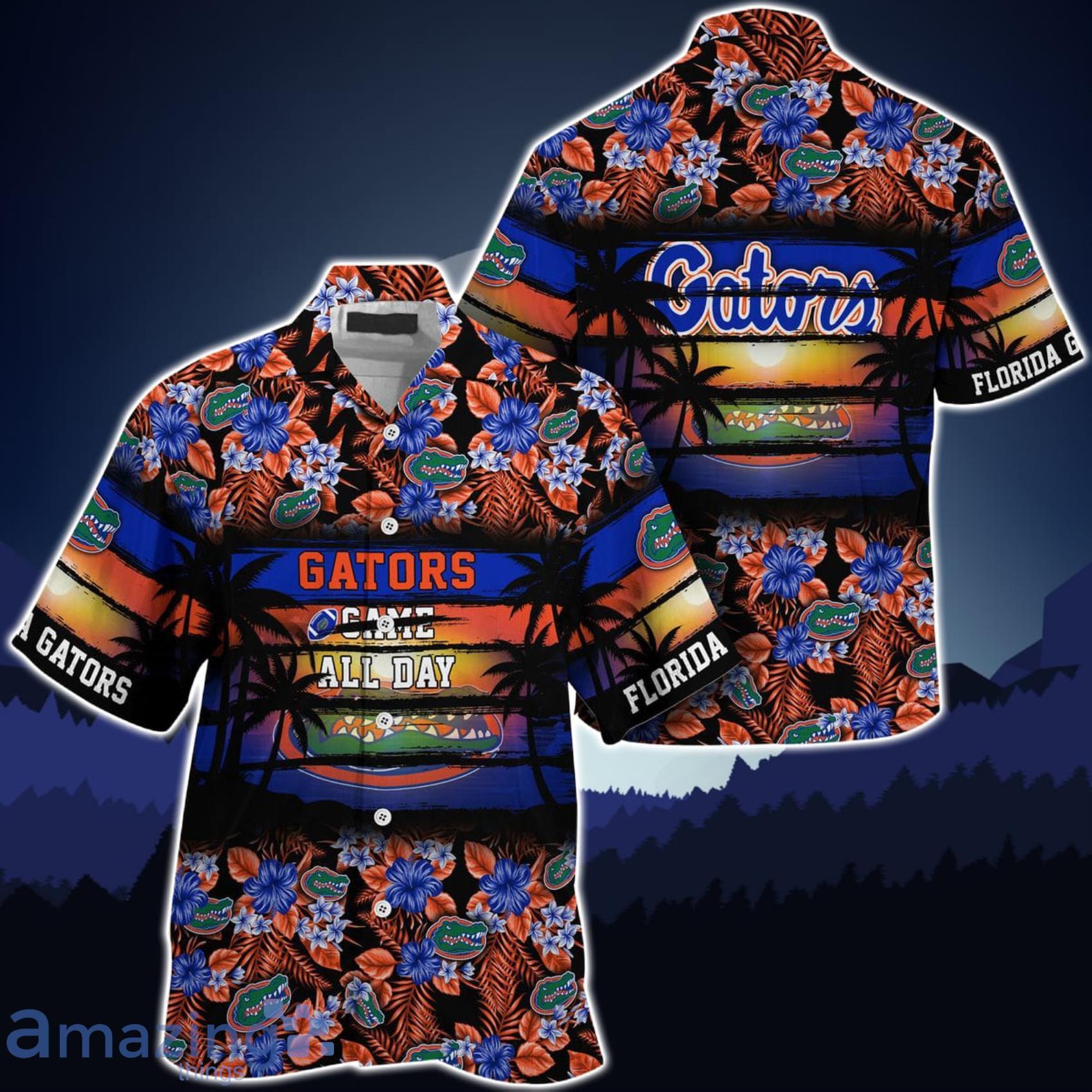 Florida Gators Came All Day Flower Hawaiian Shirt Product Photo 1