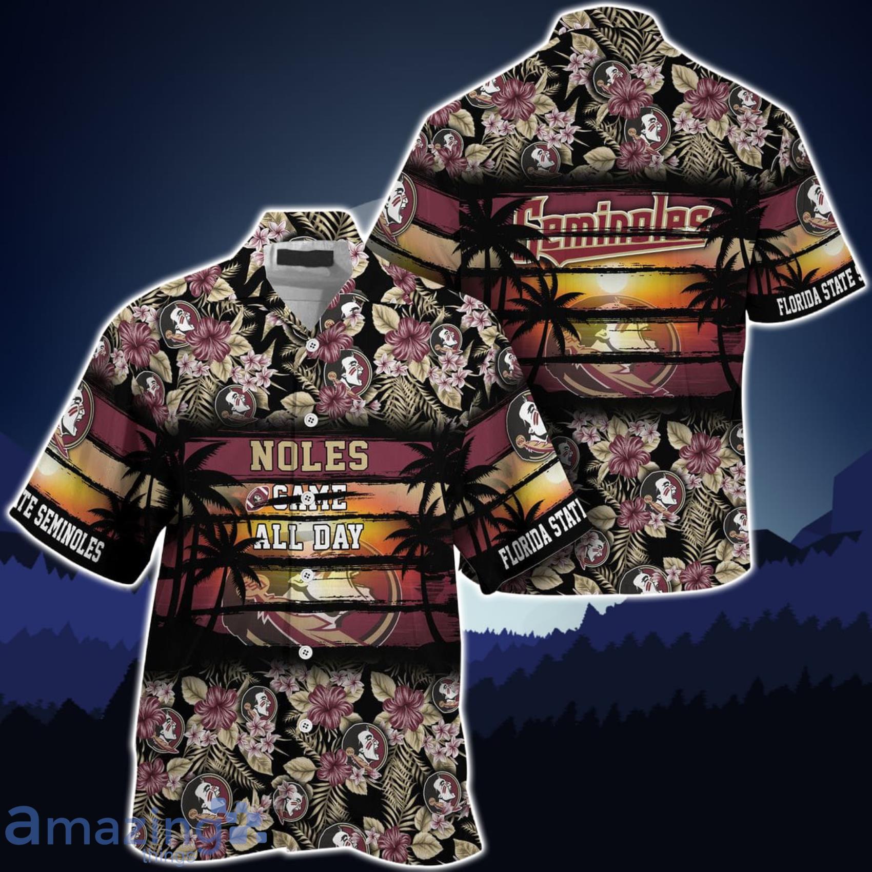 NCAA Florida State Seminoles Flower Hawaiian Shirt 3D Shirt, Unique Florida  State Seminoles Gifts - T-shirts Low Price