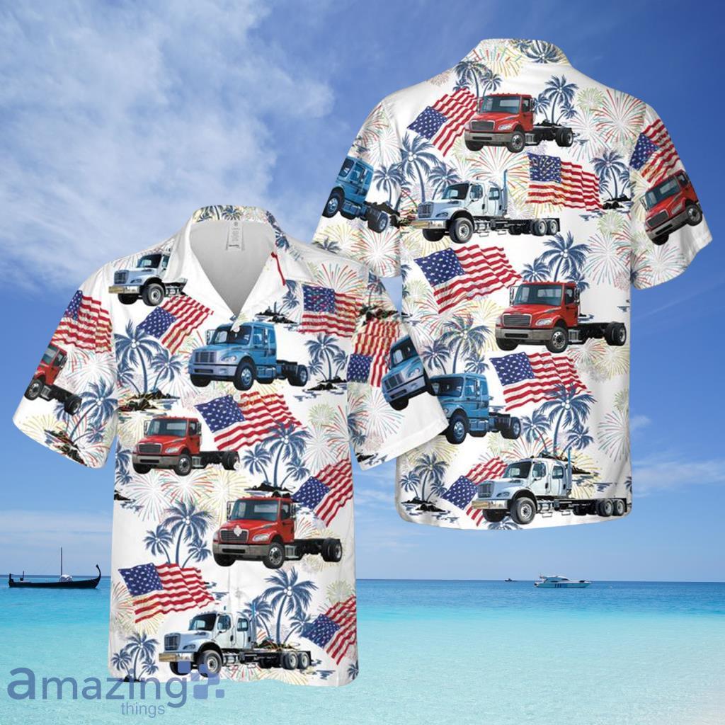 Freightliner Business Class M2 4th Of July Hawaiian Shirt For Men And Women - Freightliner Business Class M2 4th Of July Hawaiian Shirt For Men And Women
