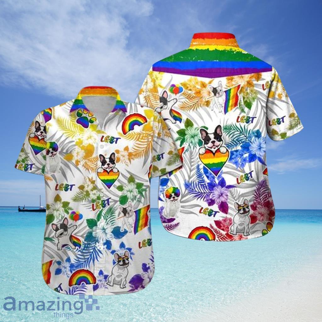 French Bulldog Lgbt  Hawaiian Shirt For Men And Women - French Bulldog Lgbt  Hawaiian Shirt For Men And Women