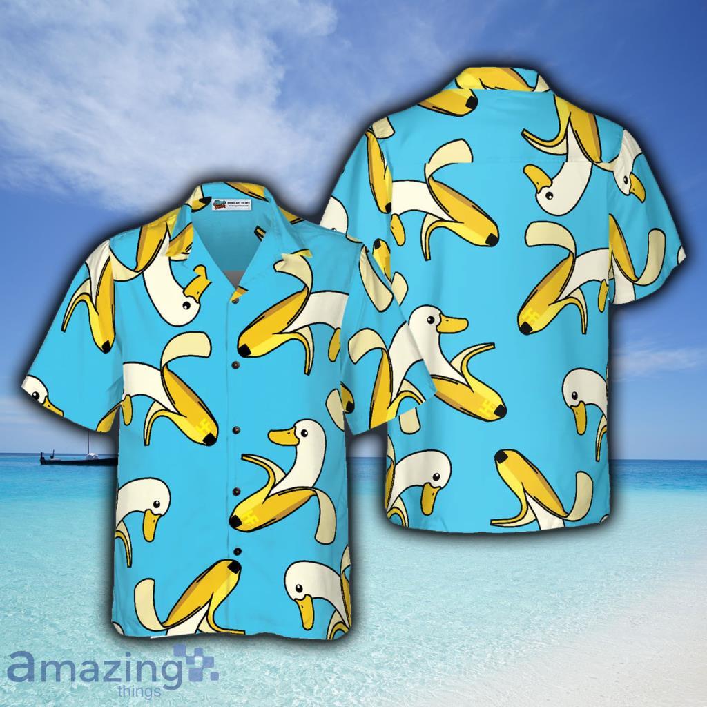 Funny Cute Banana Duck Hawaiian Shirt For Men And Women - Funny Cute Banana Duck Hawaiian Shirt For Men And Women