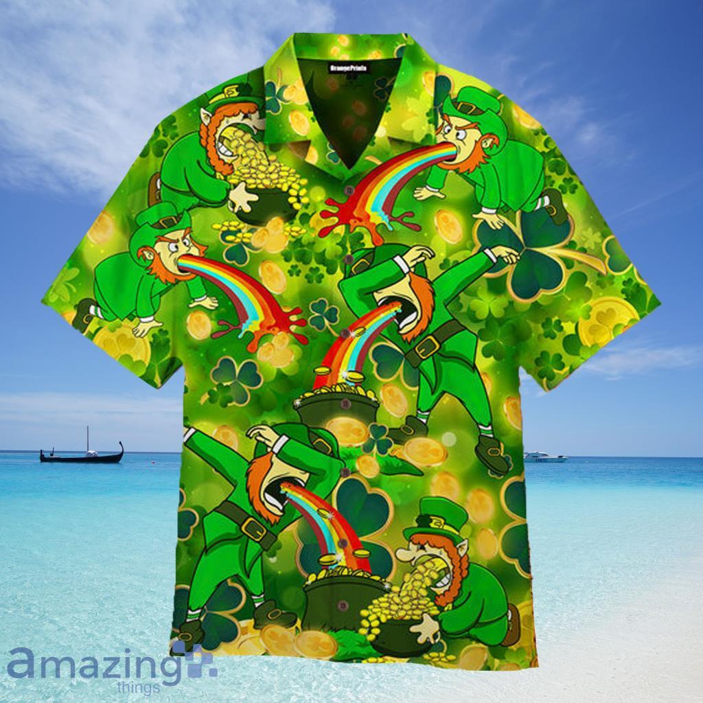 Chicago Bears Leprechaun St. Patrick's Day Hawaiian Shirts For Men And Women