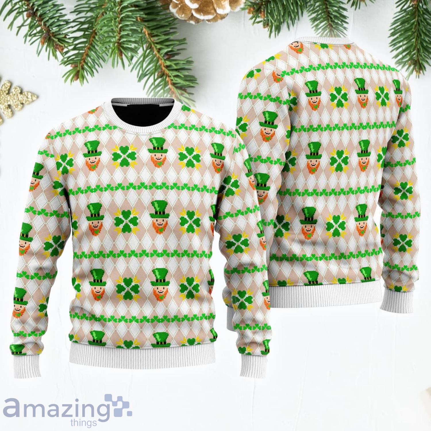 Funny Patricks Day Ugly Christmas Sweater Cute Gift For Holiday Product Photo 1
