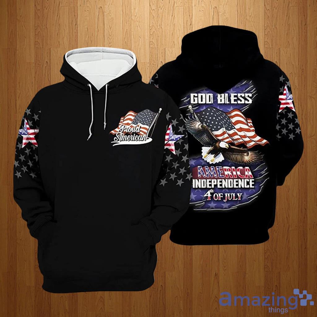 God Bless America Independence Day 4th Of July Hoodie 3D All Over Print - God Bless America Independence Day 4th Of July Hoodie 3D All Over Print