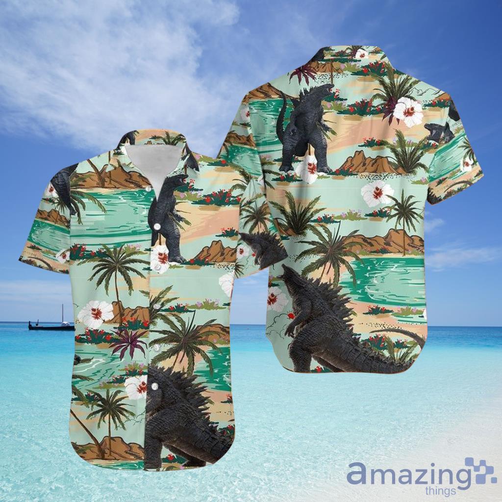 Godzilla Tropical Aloha Hawaiian Shirt For Men And Women - Godzilla Tropical Aloha Hawaiian Shirt For Men And Women