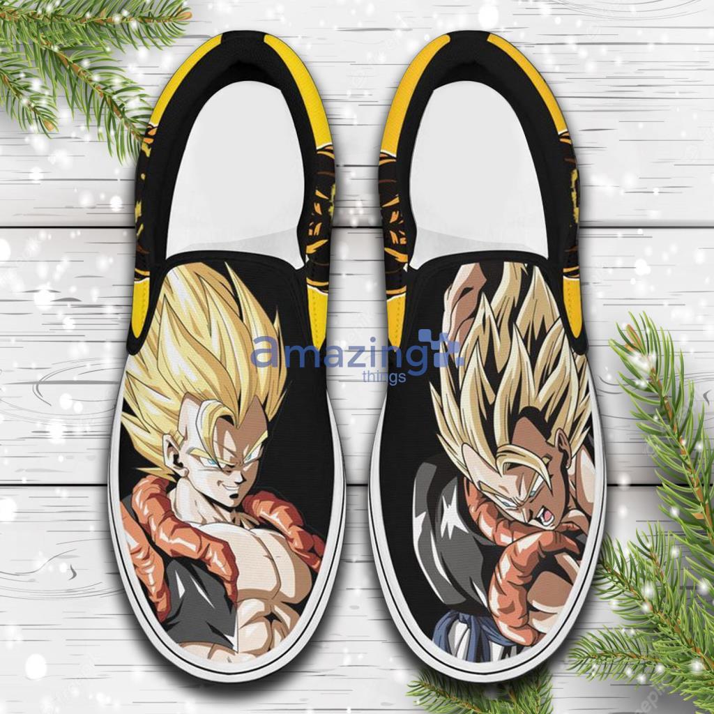 Gogeta Dragon Ball Custom Anime Slip On Sneakers Shoes - Gogeta Dragon Ball Custom Anime Slip On Sneakers Shoes