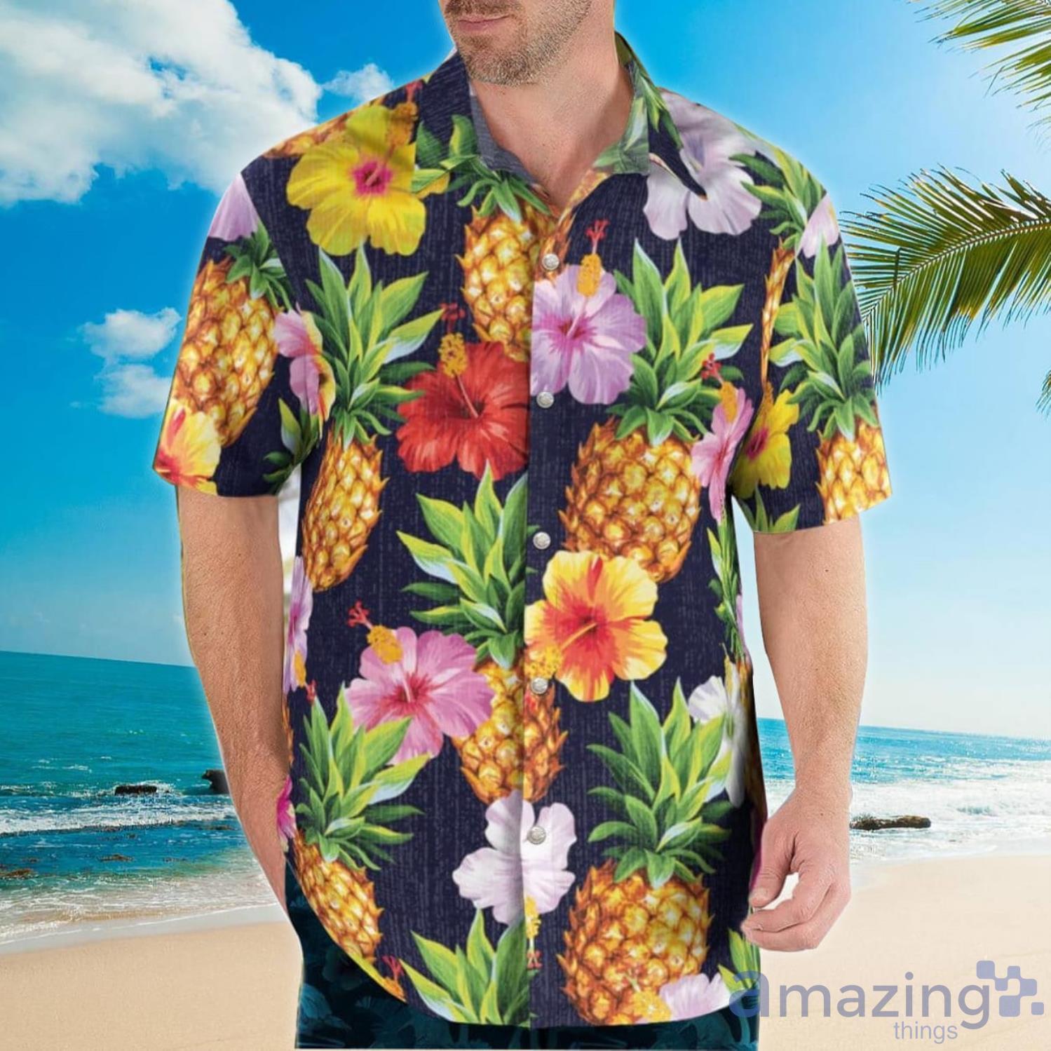 Golden Pineapple Aloha Happy Summer Hawaiian Shirt For Men And Women Product Photo 1