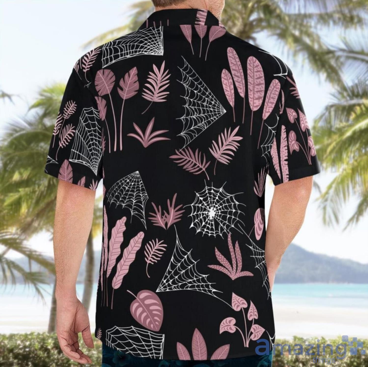 Gothic Spider Web Aloha Happy Summer Hawaiian Shirt For Men And Women