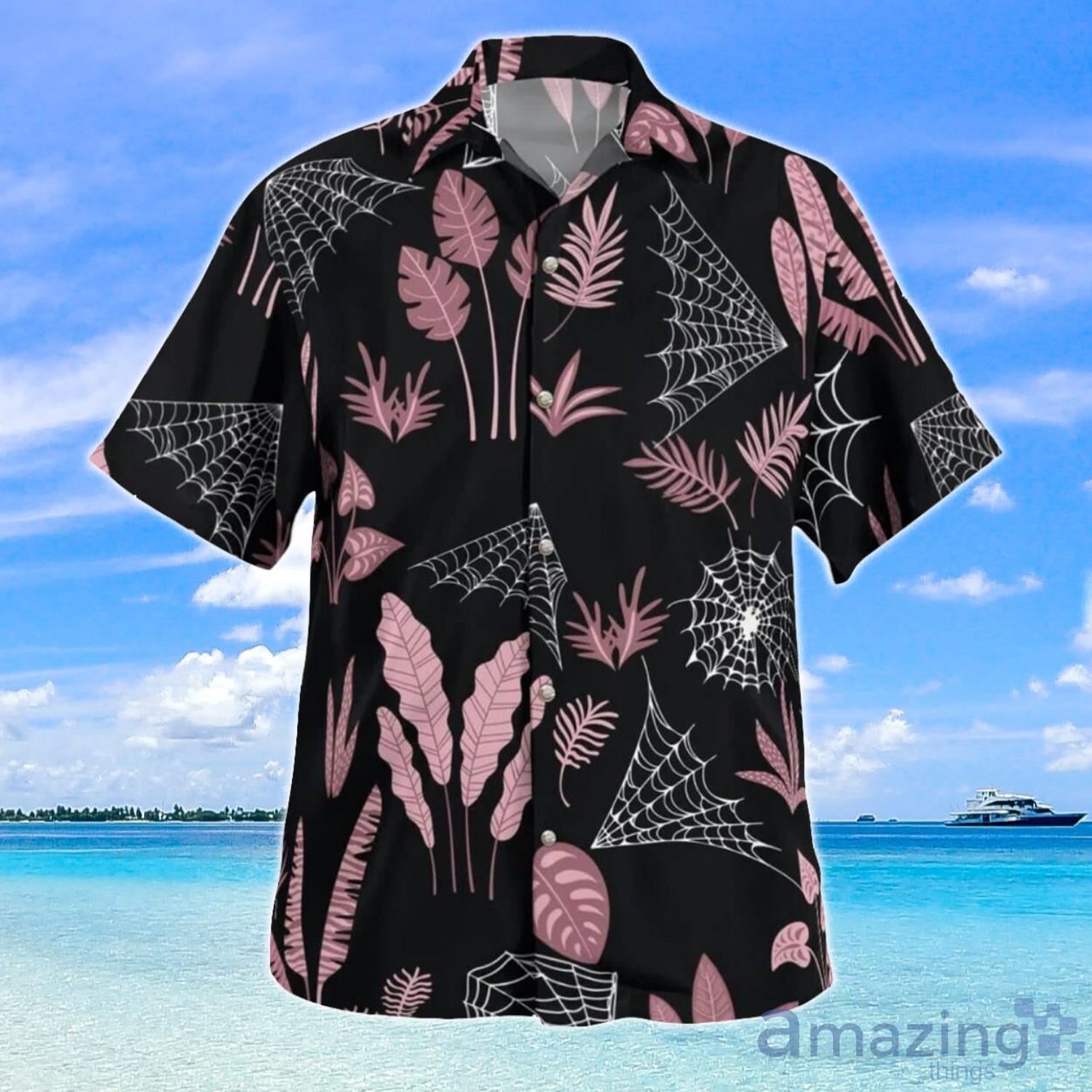 Gothic Spider Web Aloha Happy Summer Hawaiian Shirt For Men And Women