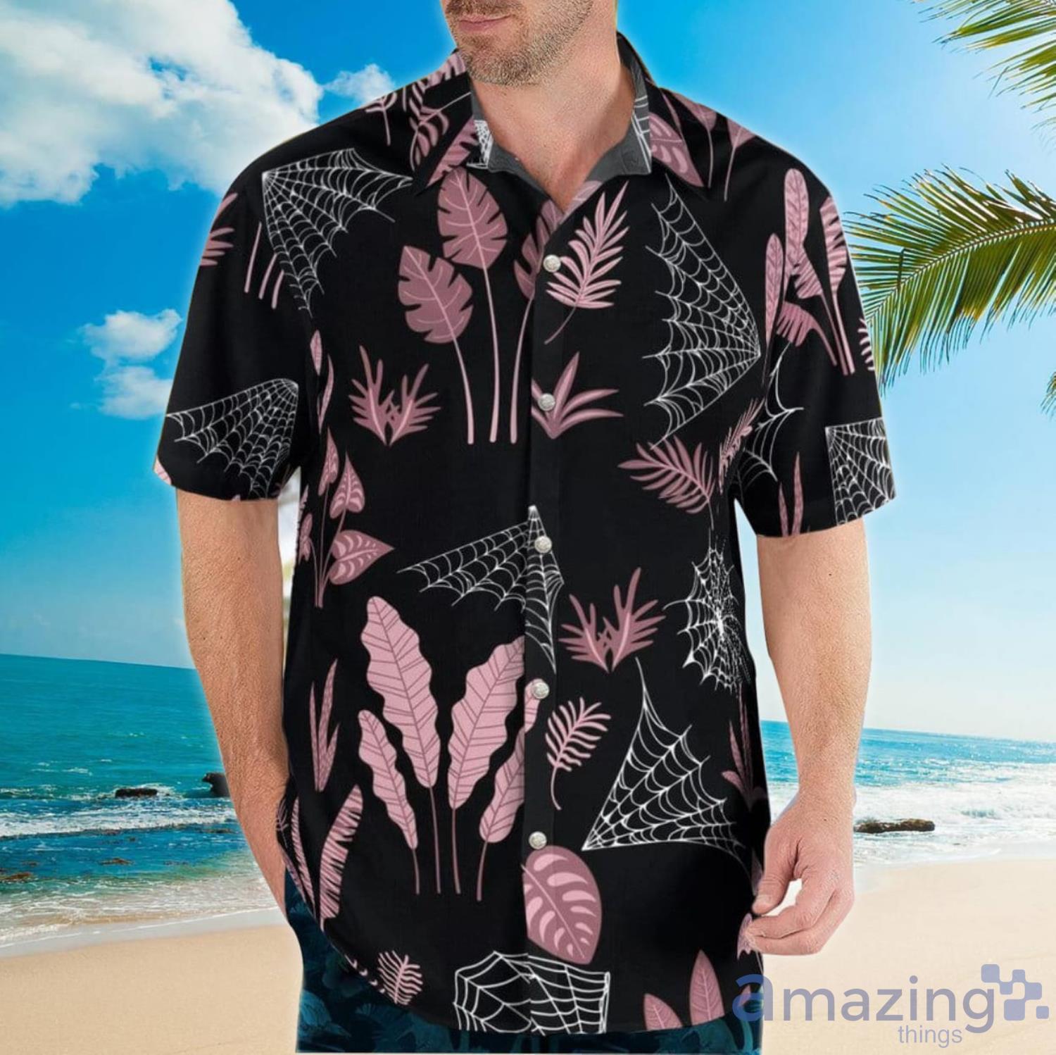 Gothic Spider Web Aloha Happy Summer Hawaiian Shirt For Men And Women