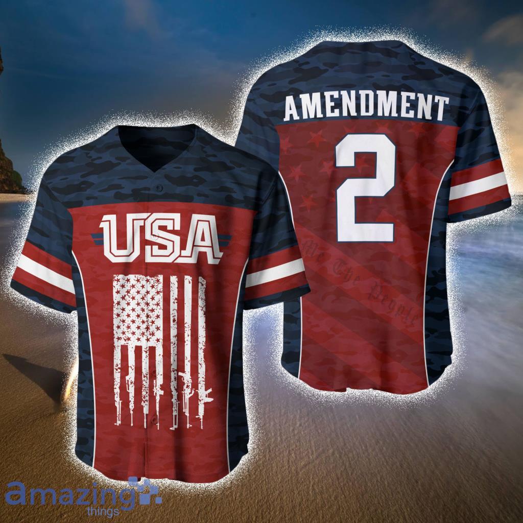 Greater Half USA 2nd Amendment Baseball Jerseys  For Men And Women - Greater Half USA 2nd Amendment Baseball Jerseys  For Men And Women