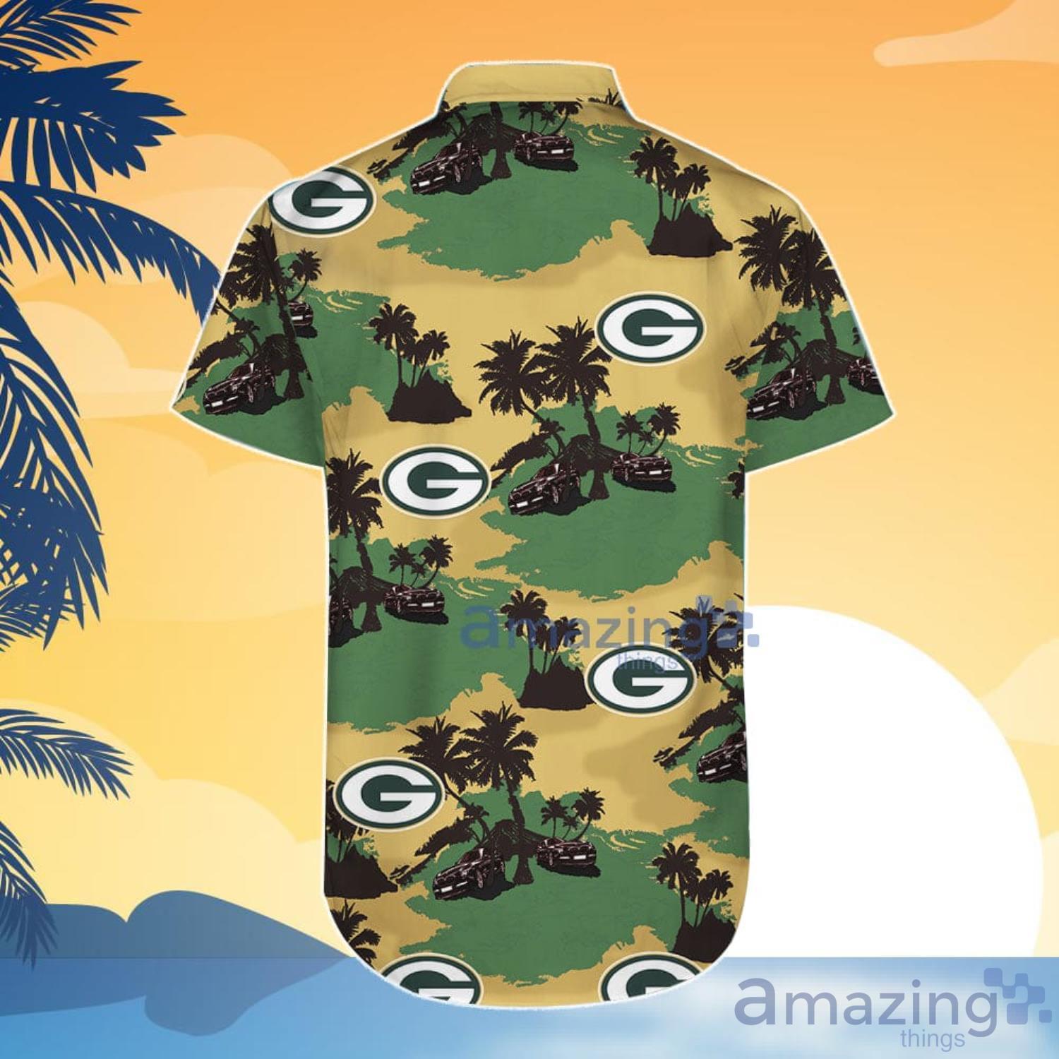 Green Bay Packers Camouflage Veteran 3d Personalized Hawaiian Shirt