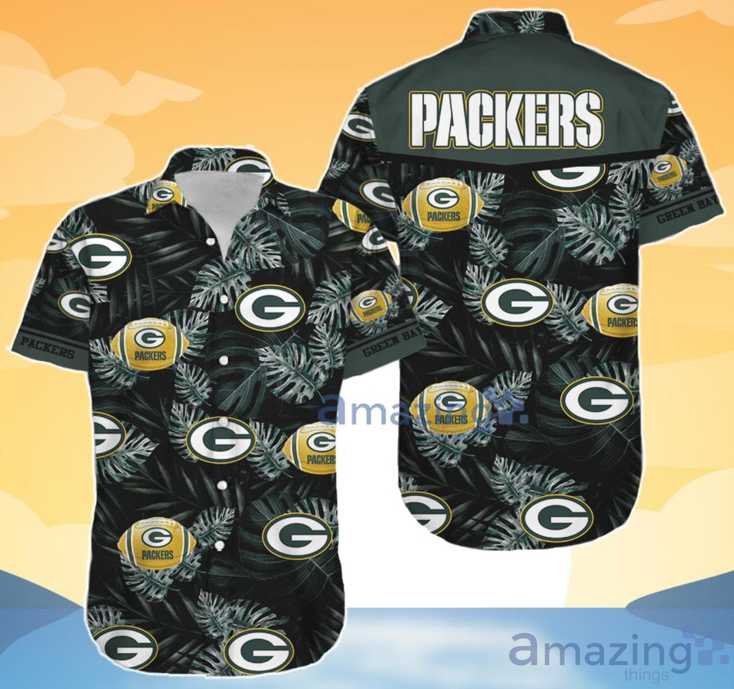 Green Bay Packers Floral Hawaiian Shirt And Shorts Gift For Summer image Green Bay Packers Floral Hawaiian Shirt And Shorts Gift For Summer Product Photo 4