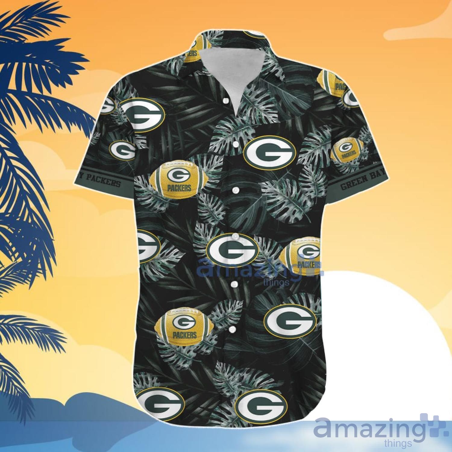 Green Bay Packers Floral Hawaiian Shirt And Shorts Gift For Summer image Green Bay Packers Floral Hawaiian Shirt And Shorts Gift For Summer Product Photo 5