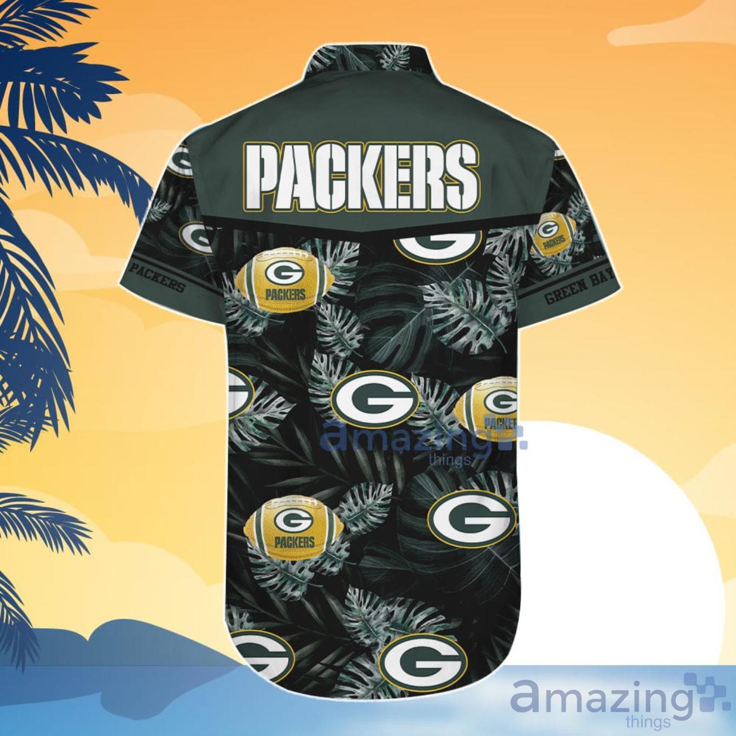 Green Bay Packers Floral Hawaiian Shirt And Shorts Gift For Summer image Green Bay Packers Floral Hawaiian Shirt And Shorts Gift For Summer Product Photo 6