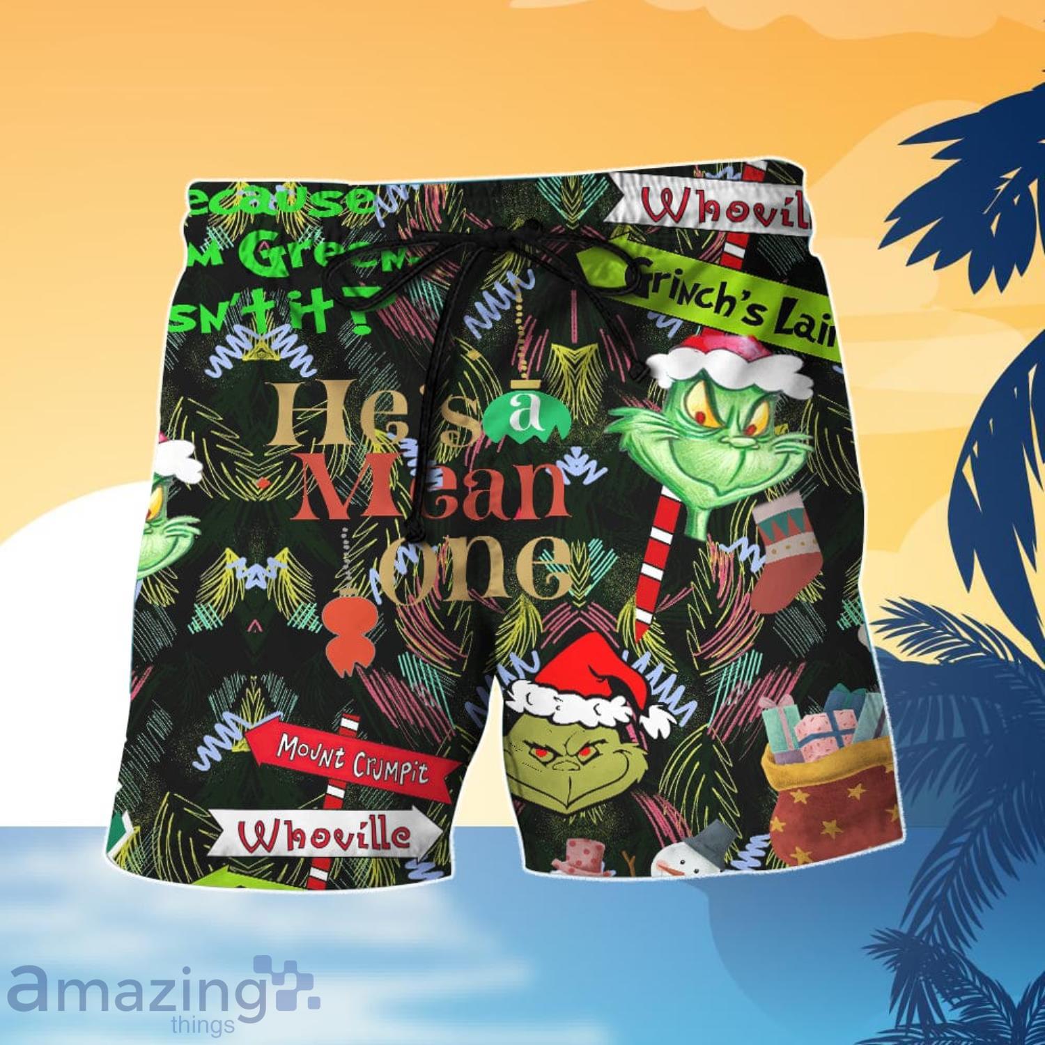 Funny Grinch Vintage Hawaiian Shirt And Short For Fans - Freedomdesign