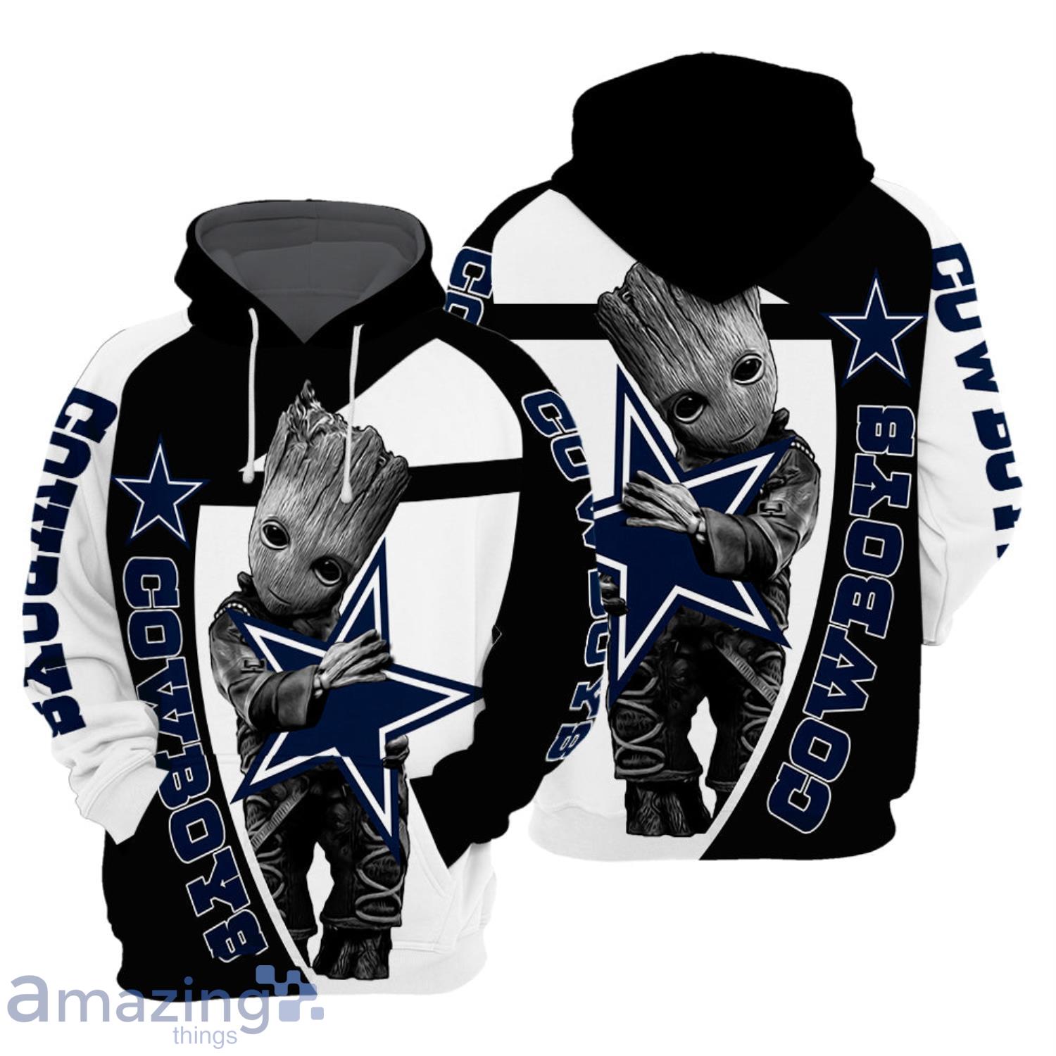 groot Hug Dallas Cowboys Nfl Fan 3d Printed Hoodie 3d – Customize