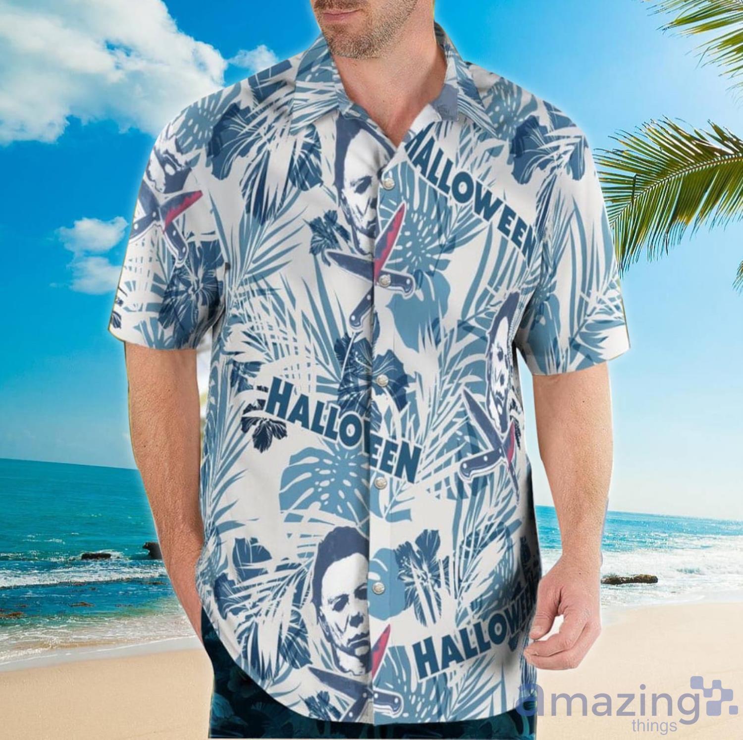 Halloween Michael Myers Aloha Happy Summer Hawaiian Shirt For Men And Women Product Photo 1