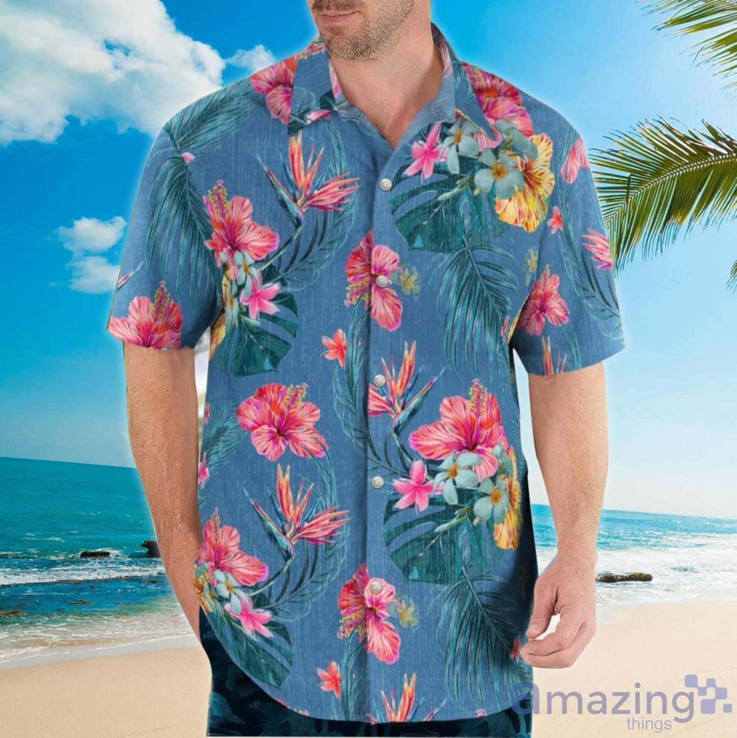Hanalei Garden Aloha Flower Happy Summer Hawaiian Shirt Product Photo 1