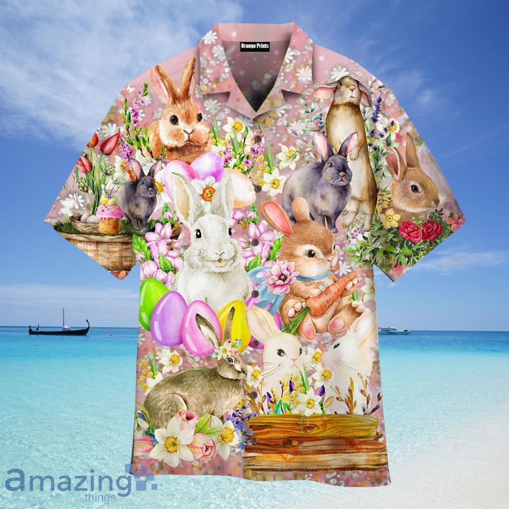 Happy Bunny Happy Easter Day Hawaiian Shirt For Men And Women - Happy Bunny Happy Easter Day Hawaiian Shirt For Men And Women