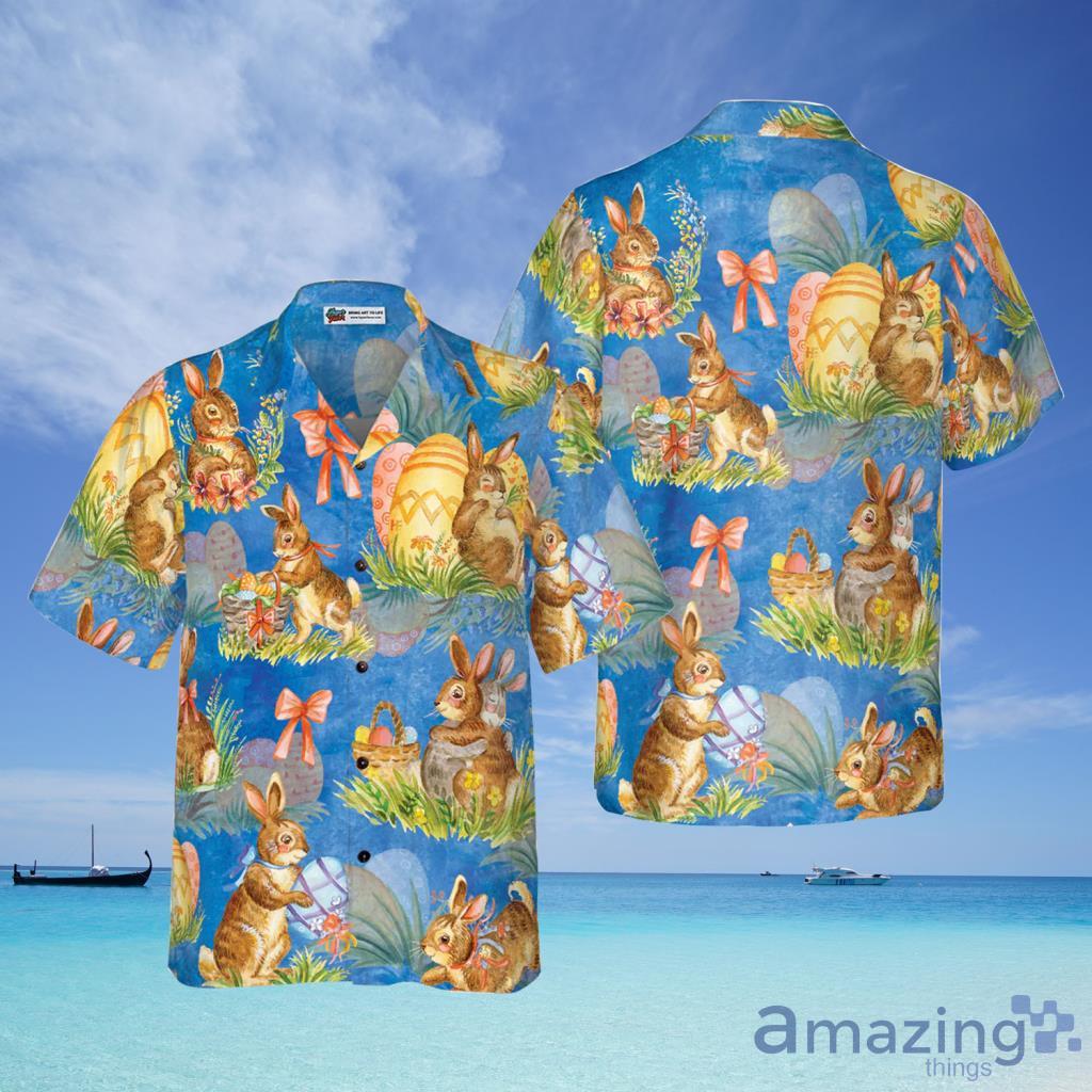 Happy Easter Day Bunny Hawaiian Shirt For Men And Women - Happy Easter Day Bunny Hawaiian Shirt For Men And Women