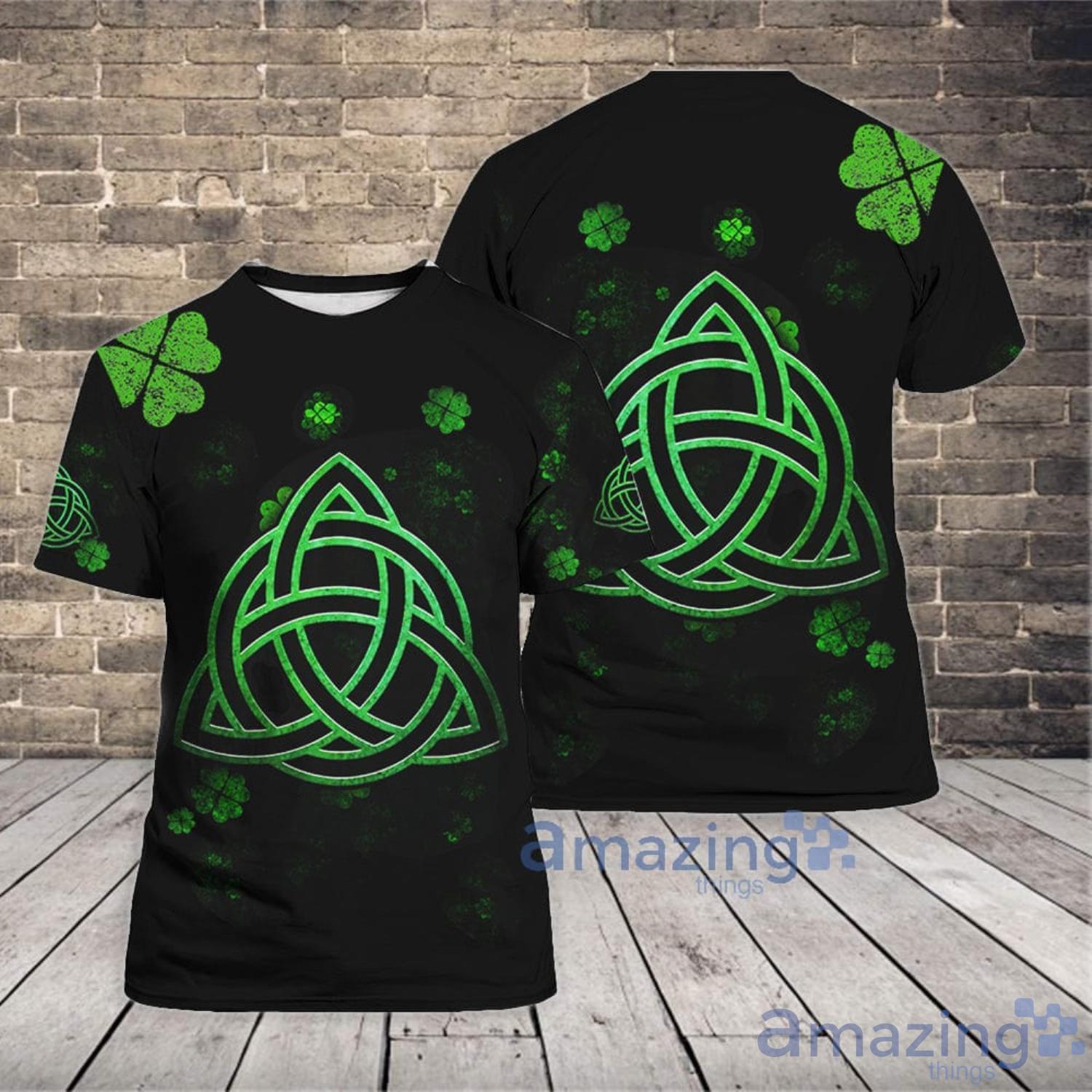 Happy Irish St Patrick's Day Irish Sign 3D T-Shirt Product Photo 1