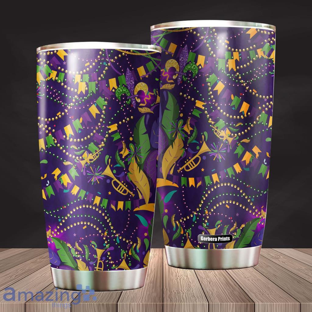 Happy Mardi Gras Stainless Steel Tumbler2 - Happy Mardi Gras Stainless Steel Tumbler2