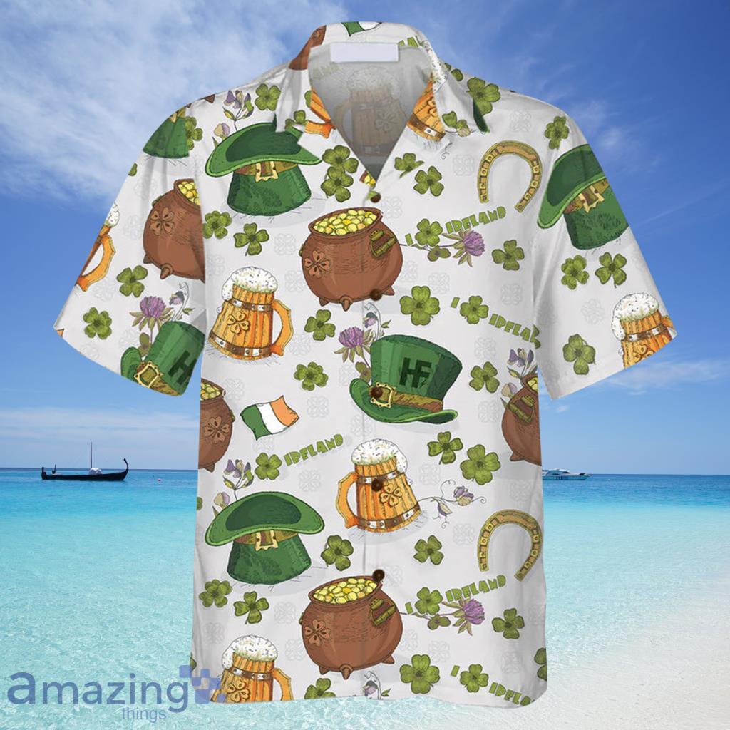 Happy Saint Patrick's Day Ireland Proud Pattern Hawaiian Shirt For Men And Women - Happy Saint Patrick's Day Ireland Proud Pattern Hawaiian Shirt For Men And Women