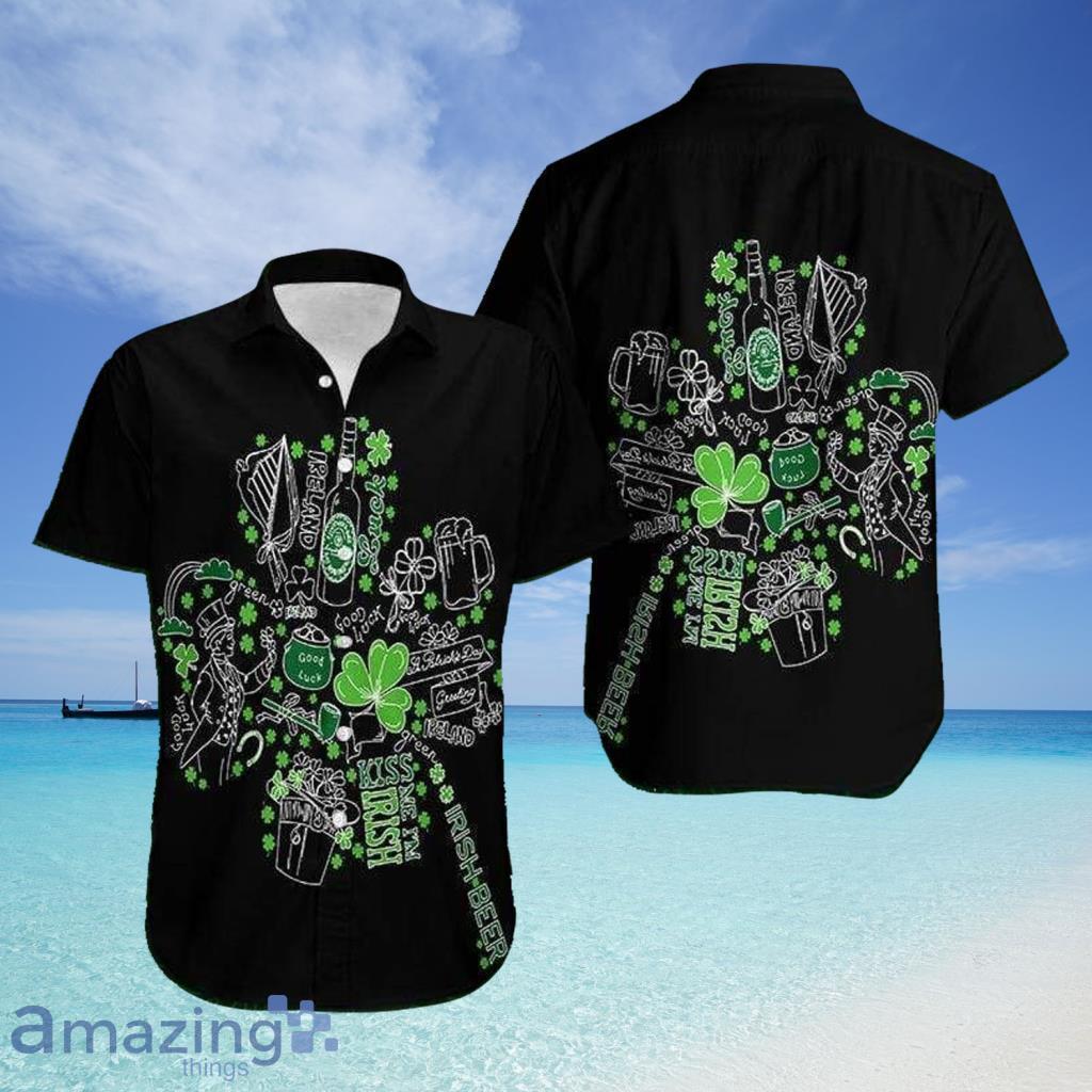 Happy St Patricks Day Irish Shamrock Shape Hawaiian Shirt For Men And Women - Happy St Patricks Day Irish Shamrock Shape Hawaiian Shirt For Men And Women