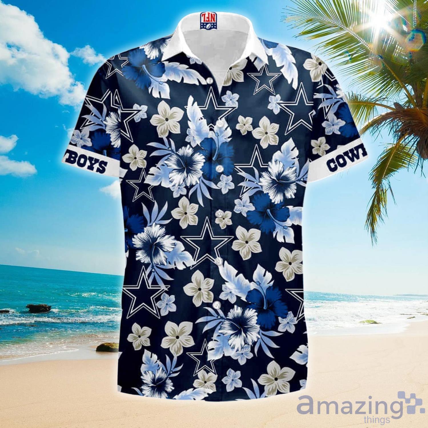 Dallas Cowboys Under Armour Summer Hawaiian Shirt And Shorts