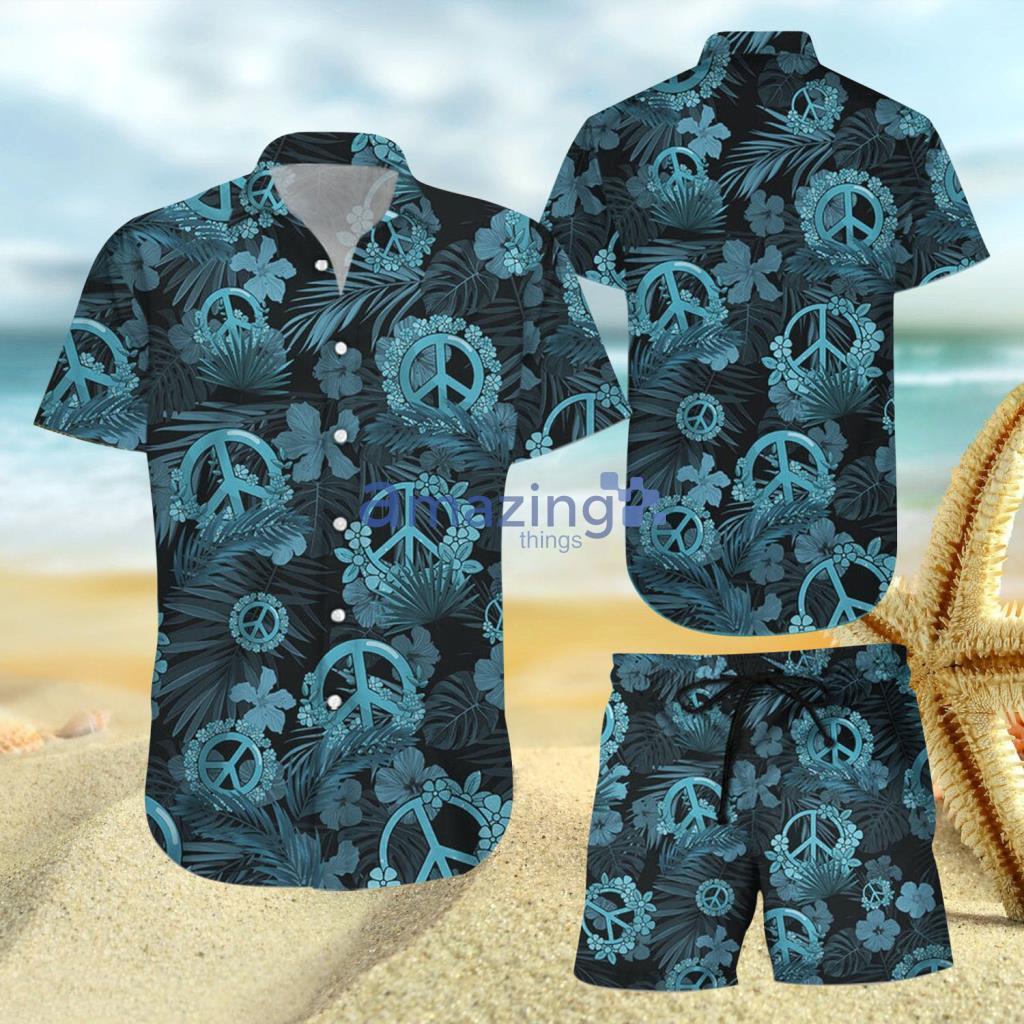 Hippie Summer Vibe Tropical Aloha Hawaiian Shirt And Short - Hippie Summer Vibe Tropical Aloha Hawaiian Shirt And Short