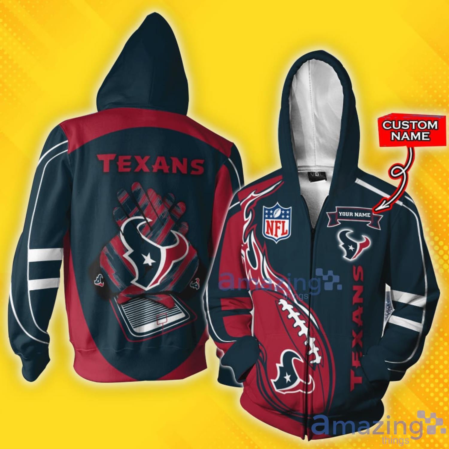 Houston Texans 3D T-Shirts For Sport Fans