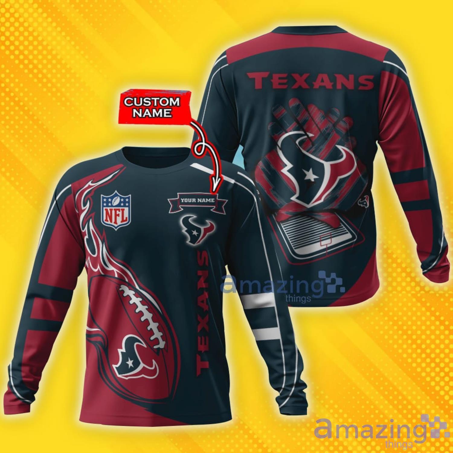 Houston Texans 3D T-Shirts For Sport Fans