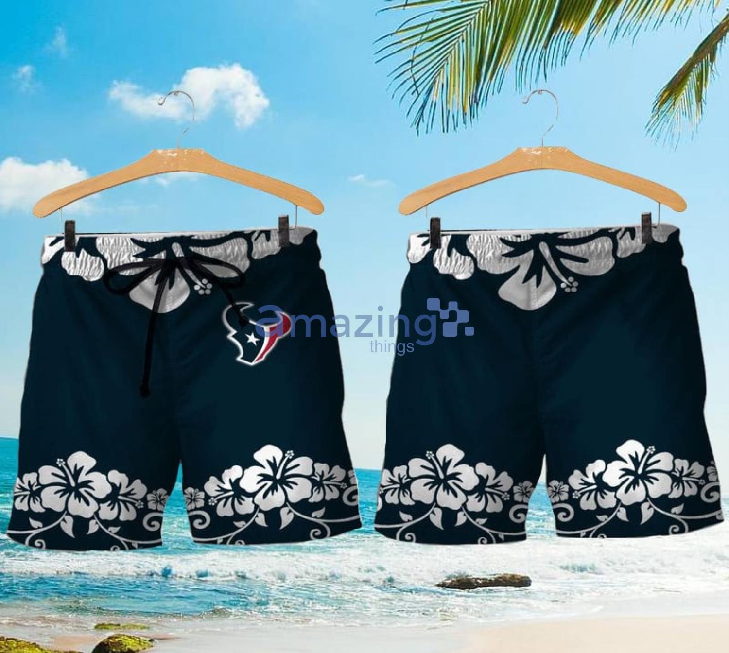 Houston Texans Lilo And Stitch Hawaiian Shirt And Shorts